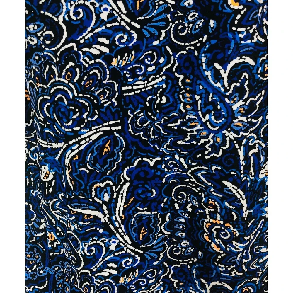 NWT Ceeb Swimdress Faux Skirtini One Piece Paisley Blue Womens 12